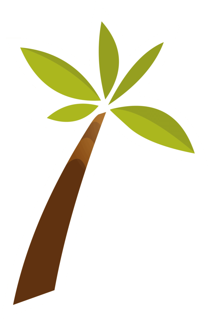 Illustration d'un palmier stylisé